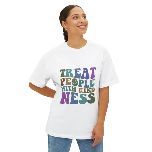 Kindness Message Oversized Tee - Unisex Boxy T-Shirt, Comfortable Casual Wear, Kindness Graphic Tee, Gift for Friends, Positive Vibes [...]